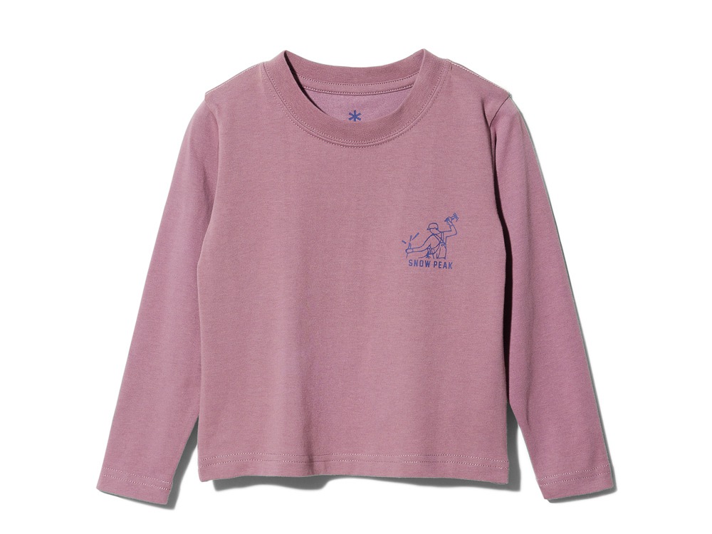 Kids Foam Printed L/S Tshirt Pile Driver 4 Pink