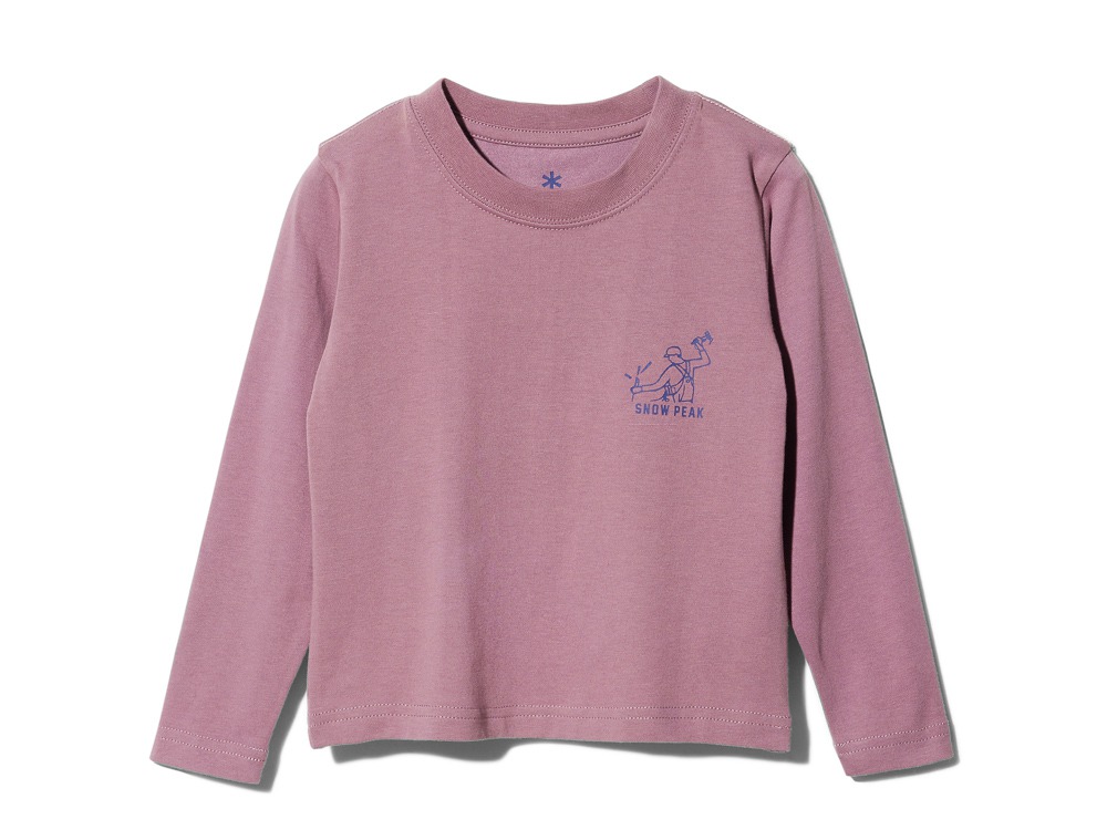 Kids Foam Printed L/S Tshirt Pile Driver 1 Pink