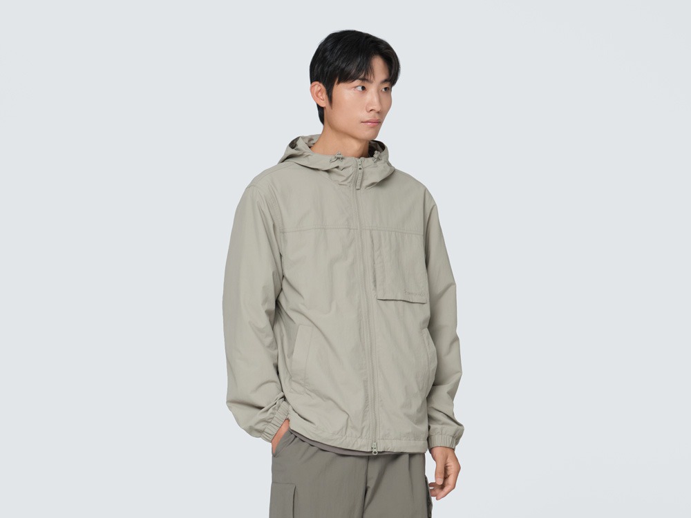 Cample Pocket Windbreaker M BEIGE GREY