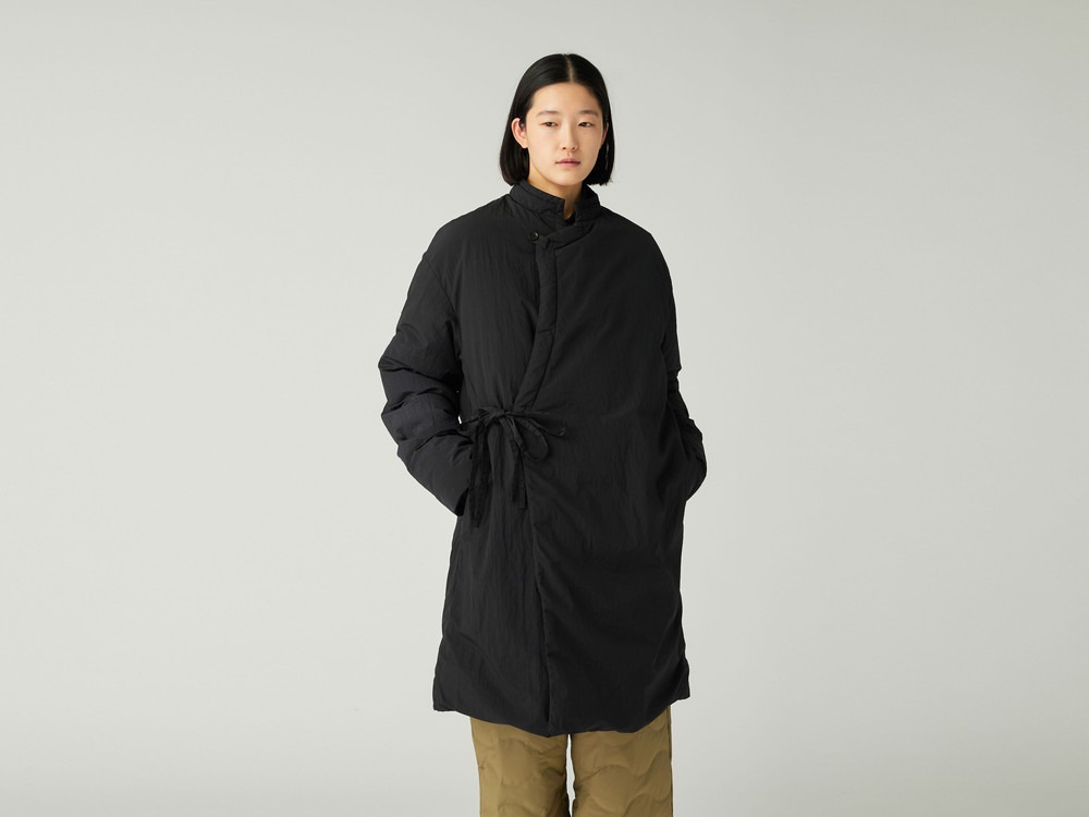 Garment Dyed Down Coat M BLACK