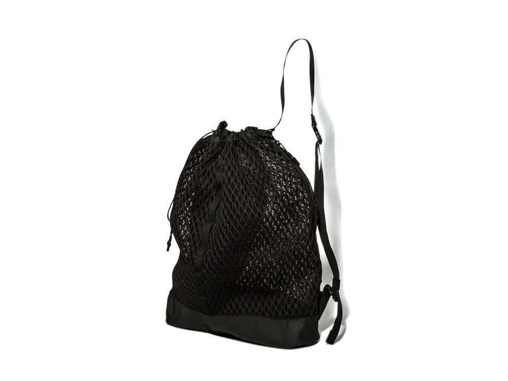 Double Face Mesh Shoulder Bag One Black