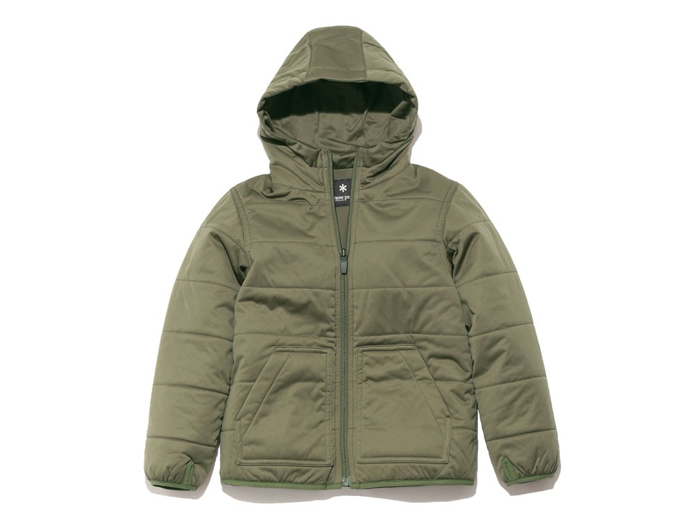 キッズフレキシブルインサレーションパーカー 2 オリーブ Sw 17akol ジャケットの通販 アウトドア用品 はスノーピーク Snow Peak