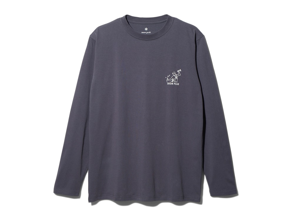 Foam Printed L/S T shirt Snow Peak XL Charcoal