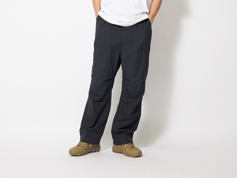 TAKIBI Light Ripstop Easy Pants S Black