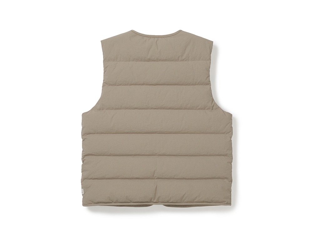 Land Women's Lightweight Down Vest M TAN GREY