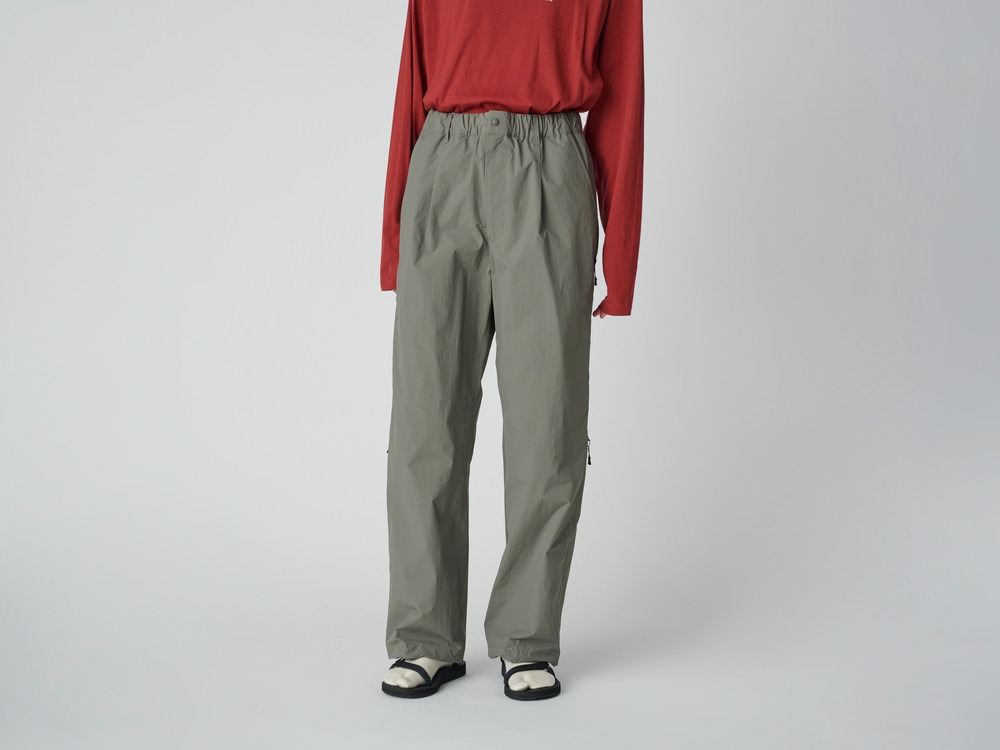 Nylon Tussah Utility Storage Pants S BLACK