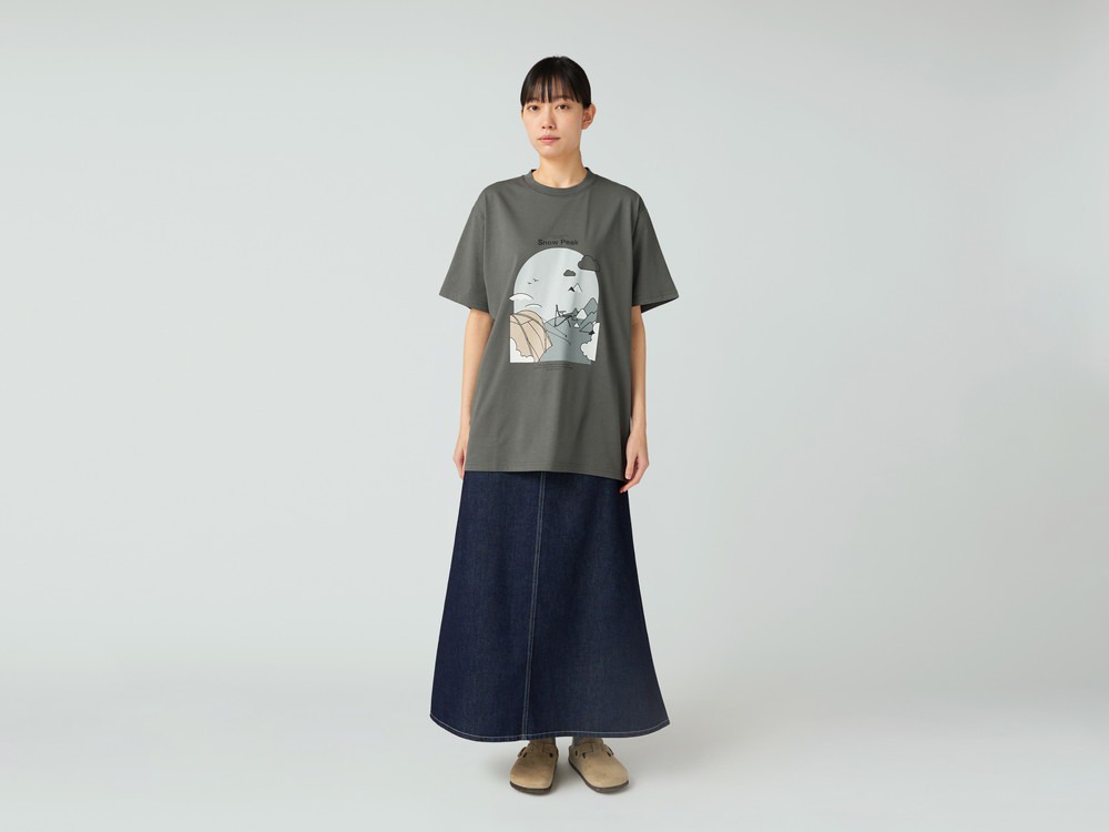 TAKIBI Denim Skirt 1 LIGHT BLUE