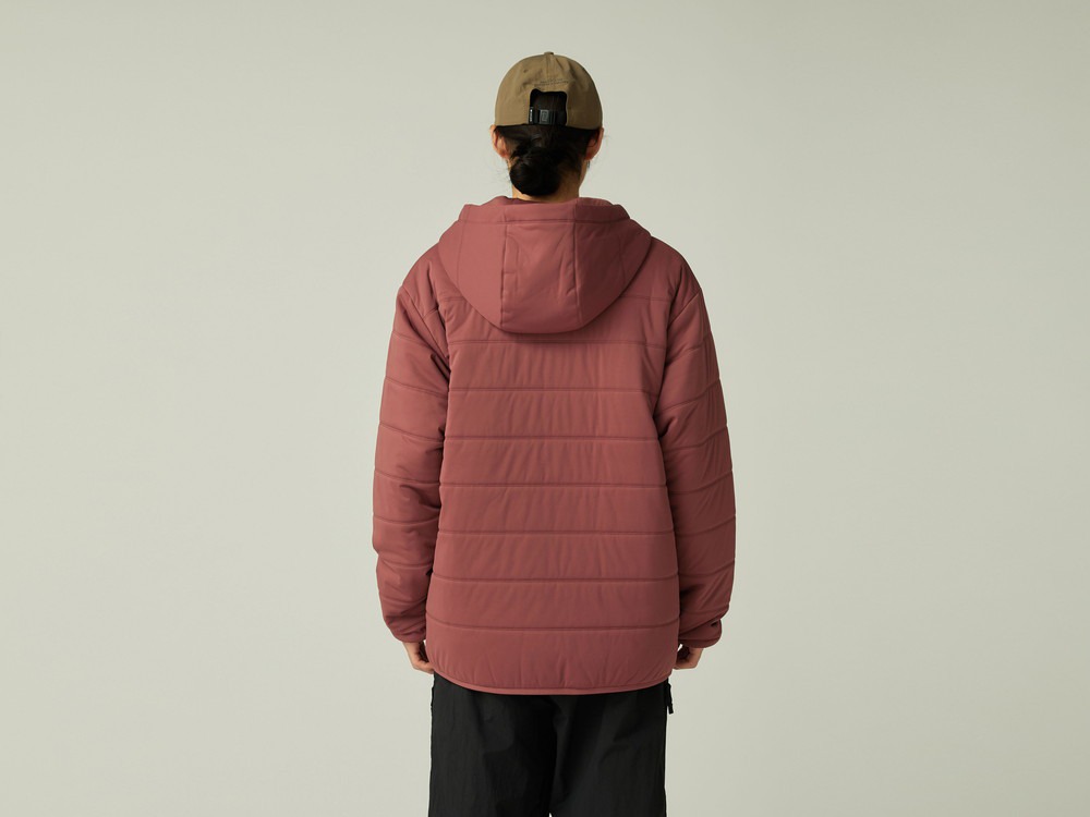 Flexible Insulated Zip Up Hoodie S LIGHT BROWN