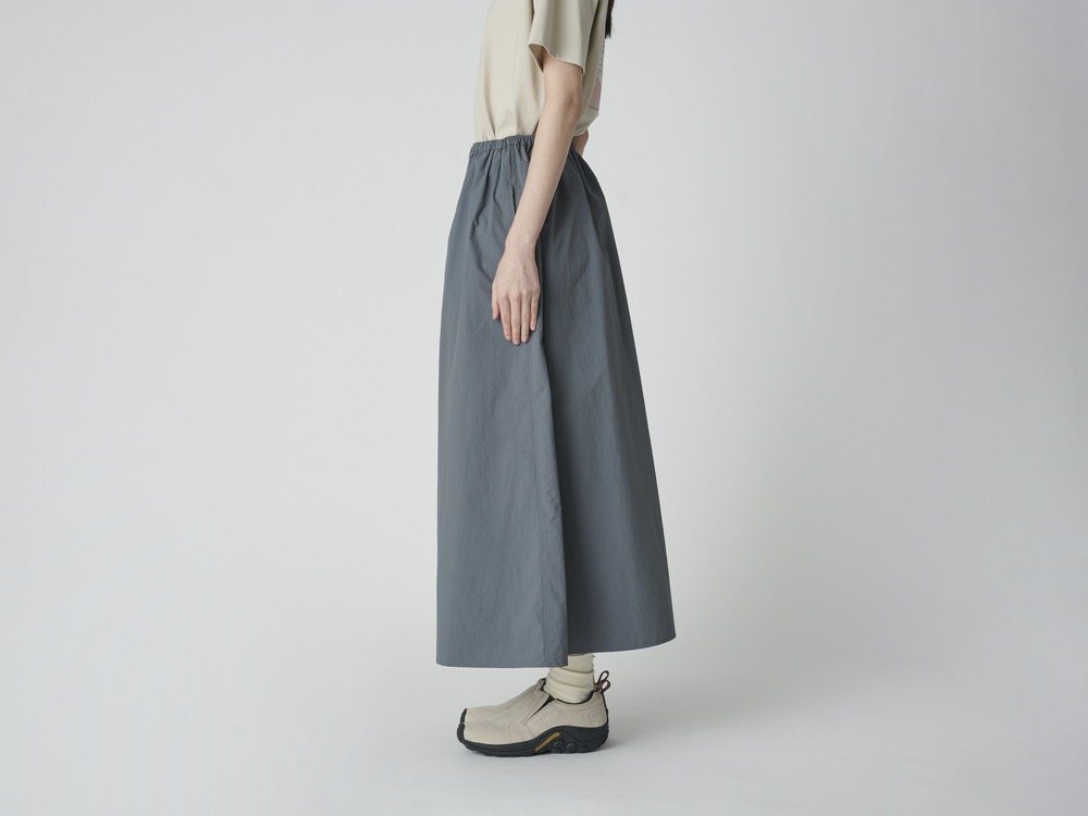 Nylon Tussah Skirt 2 GREY