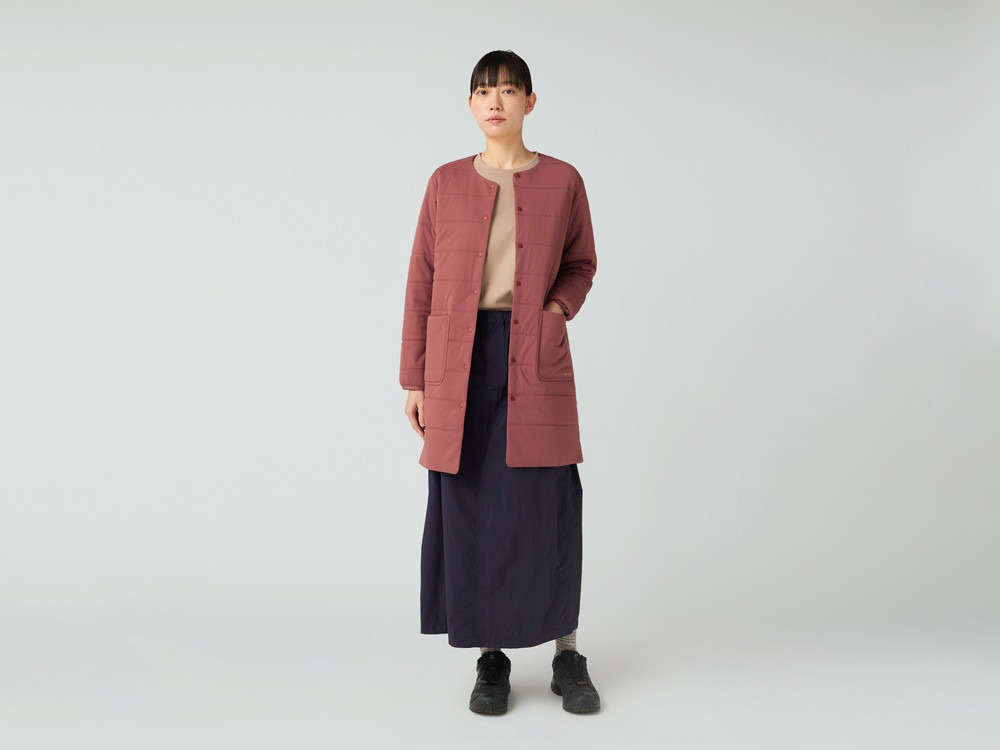 Flexible Insulated Long Cardigan 1 NAVY