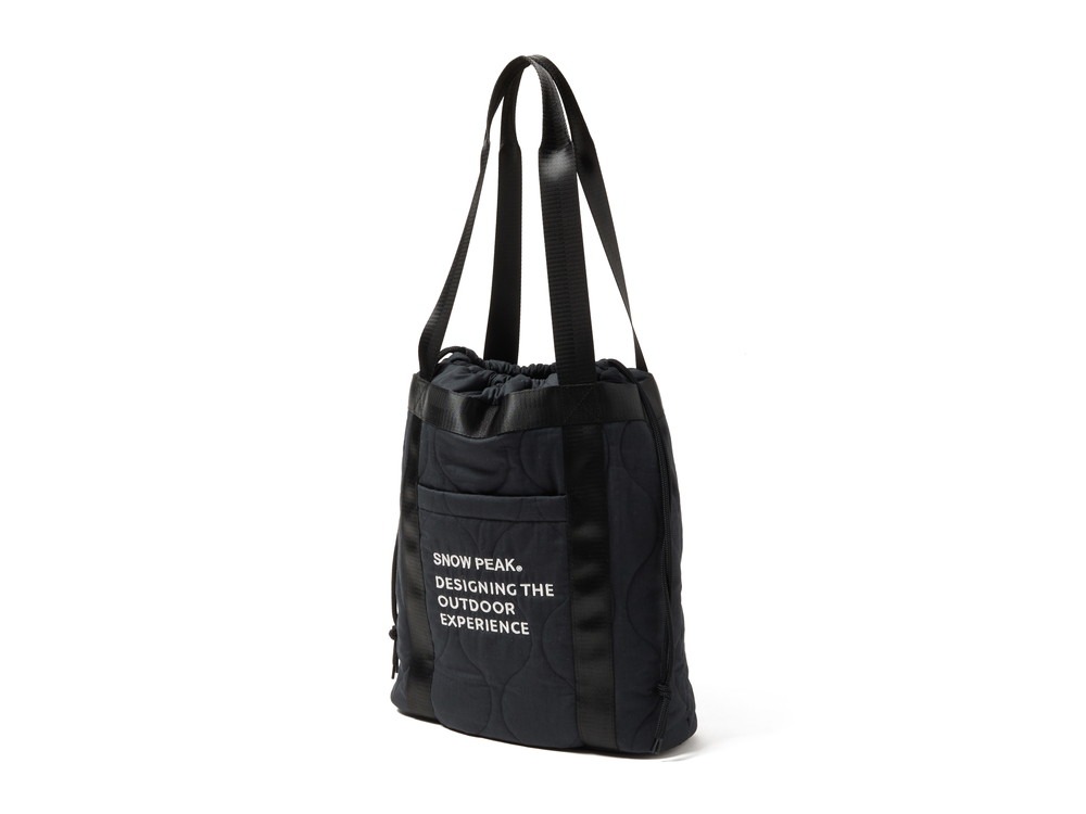 Quilted Ripstop Tote One BLACK