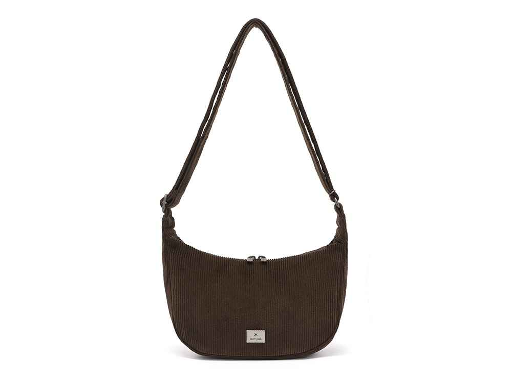 Corduroy Small Hobo Bag One CHOCO BROWN