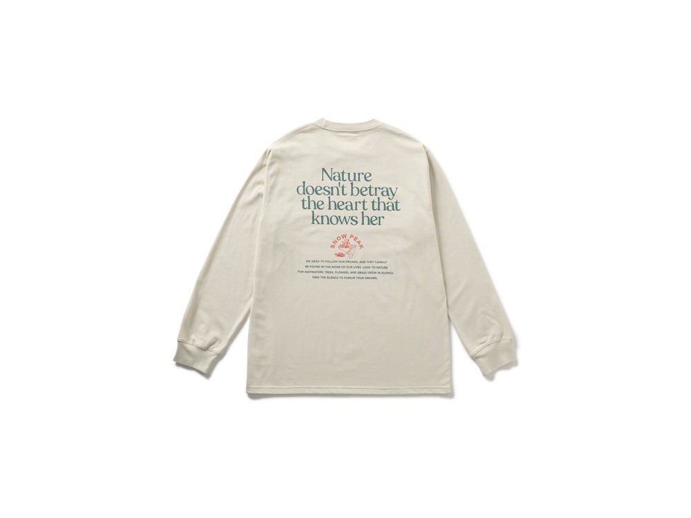 Living With Nature L/S T-Shirt S IVORY