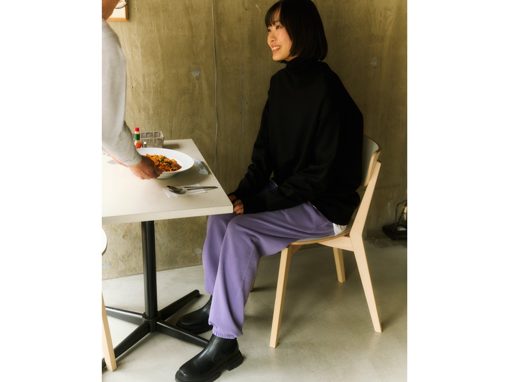 Garment Dyed Pants S PURPLE