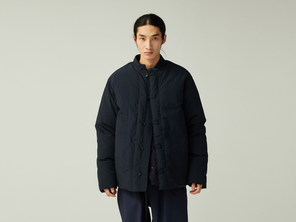 Garment Dyed Down Jacket S NAVY