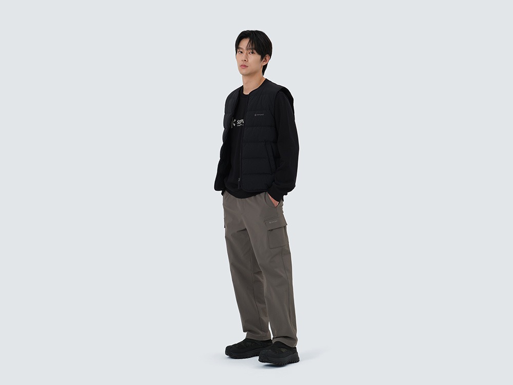 Land Lightweight Down Vest M BLACK