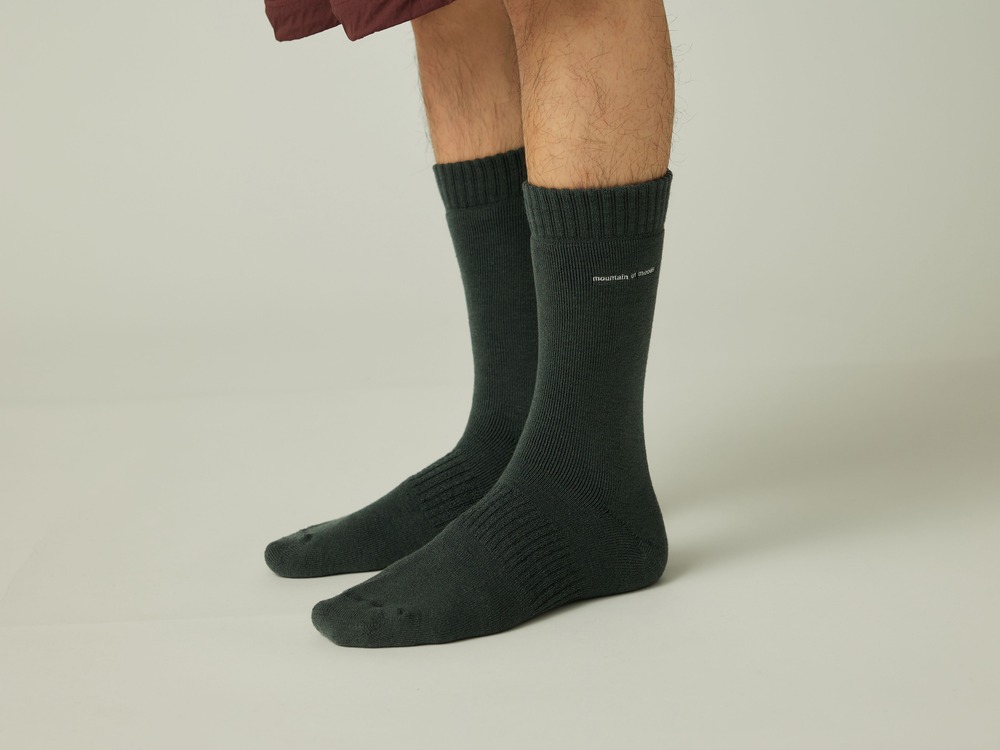 MofM Wool Guide Socks Middle M BLACK