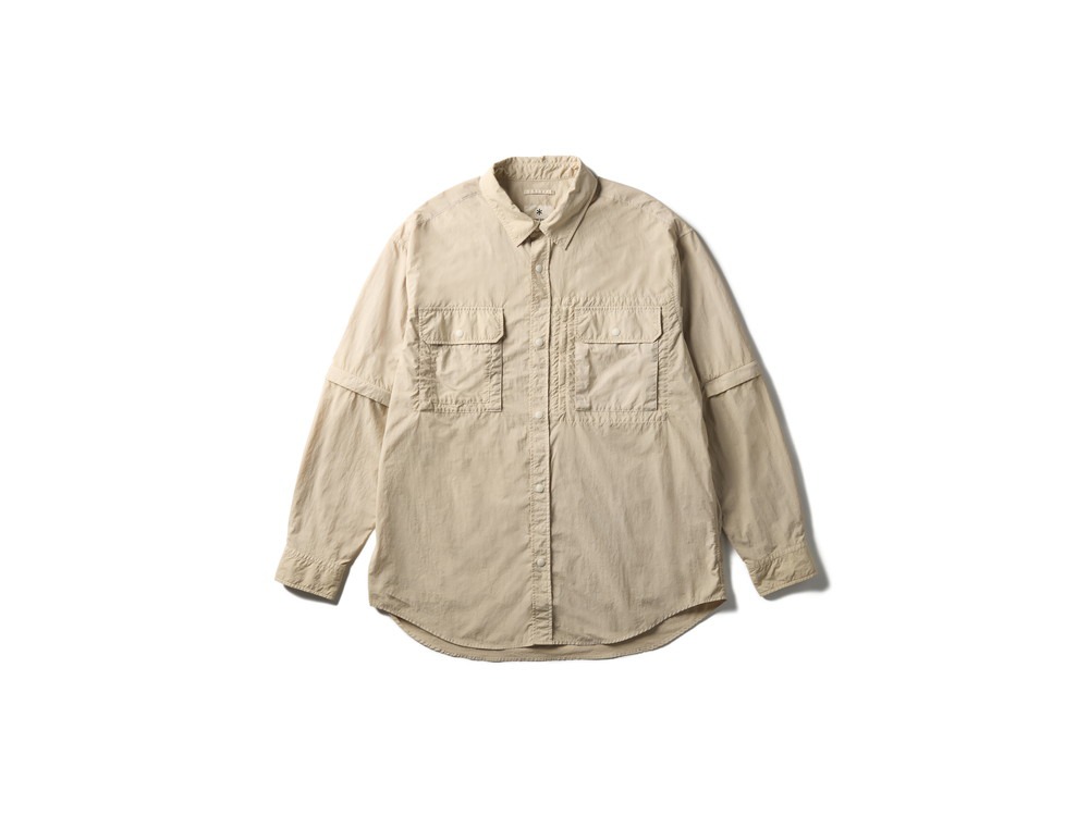 【先行予約商品】Garment Dyed Convertible Shirt M IVORY
