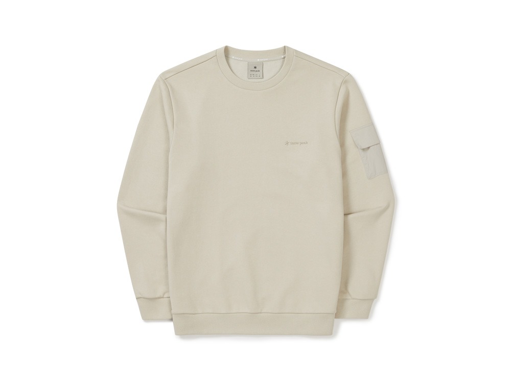 Land Pocket Sweatshirt M LIGHT BEIGE