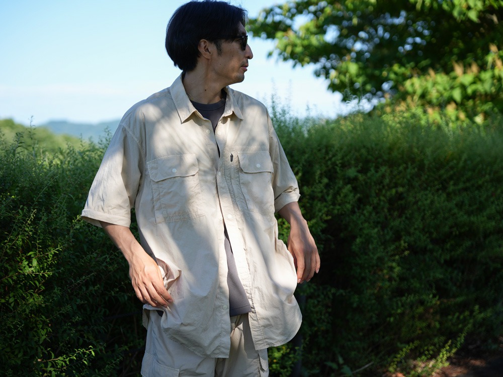 【先行予約商品】Garment Dyed Convertible Shirt M IVORY