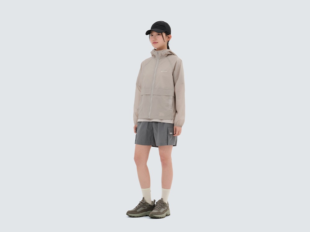 W Ultra Lightweight Windbreaker S BUTTER IVORY