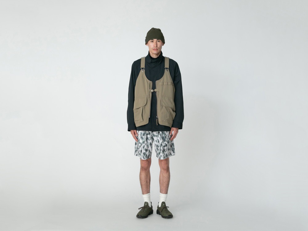 TAKIBI Weather Cloth Vest S LIGHT OLIVE