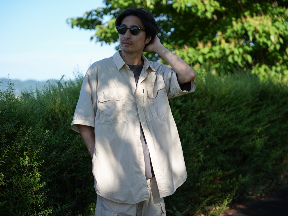 【先行予約商品】Garment Dyed Convertible Shirt M IVORY