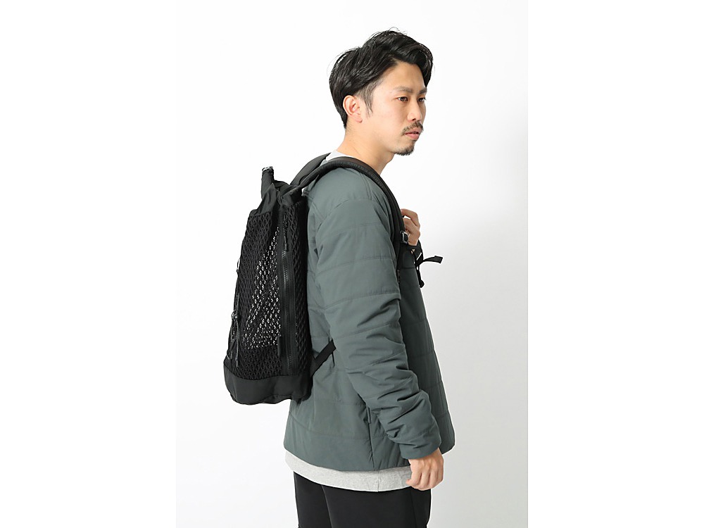 Double Face Mesh Back Pack One Black