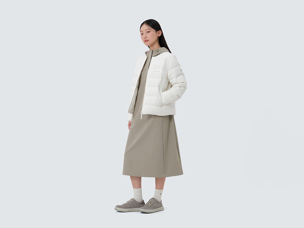 Land Women's Lightweight Down Jacket S IVORY
