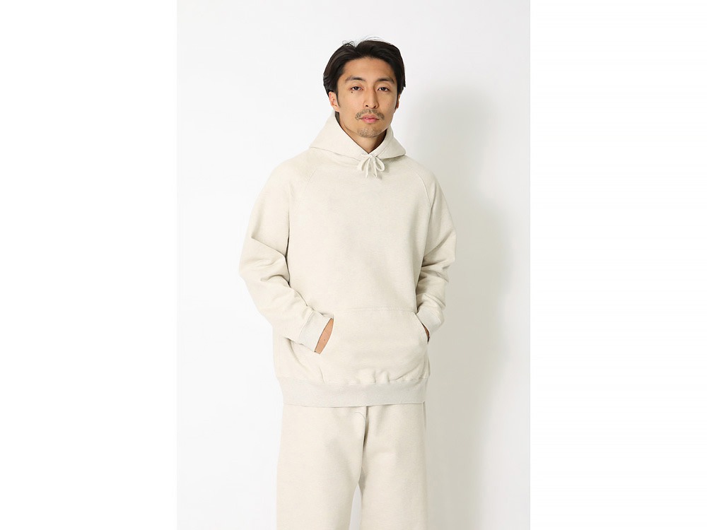 Recycled Cotton Pullover Hoodie S M.Grey