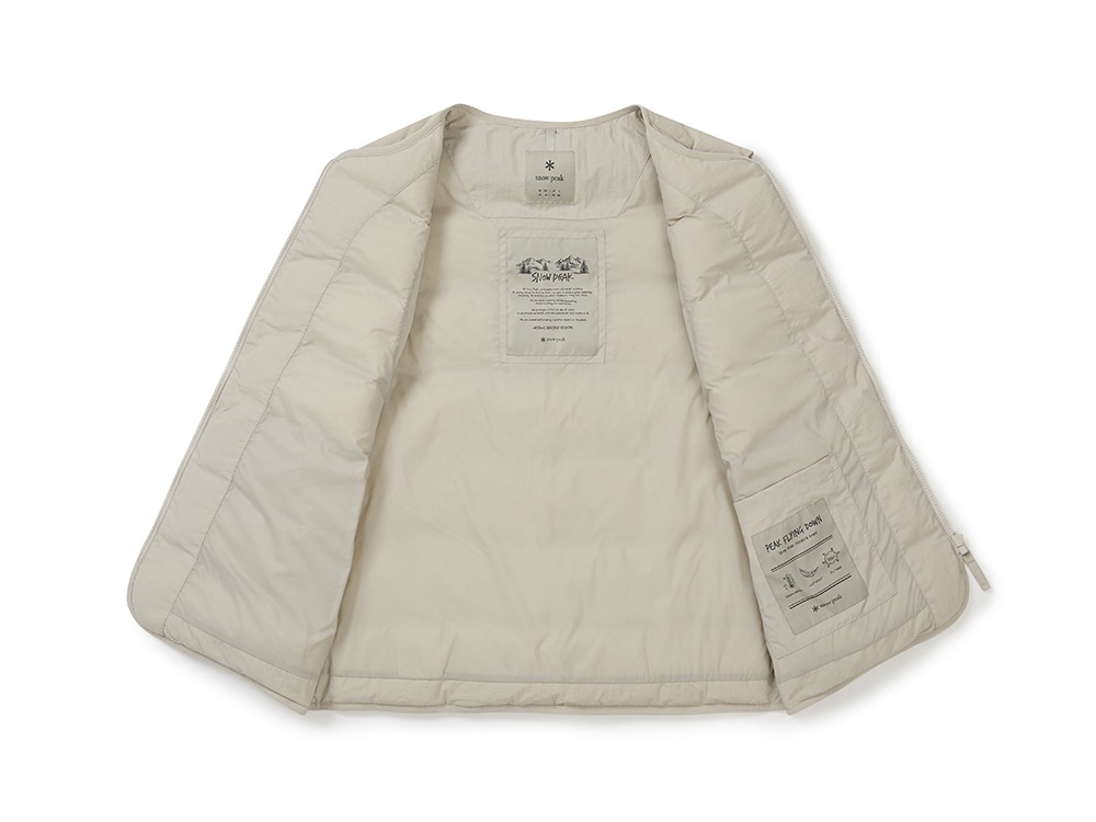 Land Lightweight Down Vest L LIGHT BEIGE