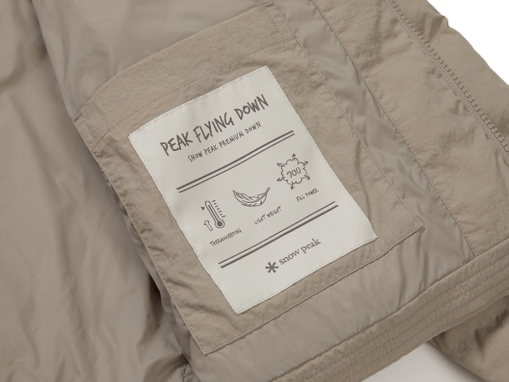 Land Women's Lightweight Down Jacket S TAN GREY