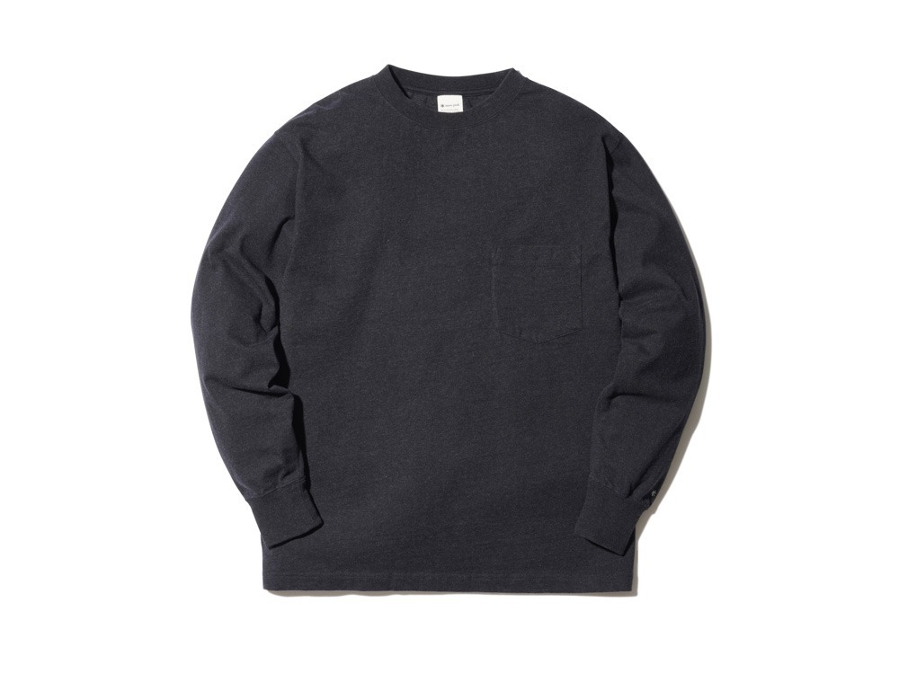 Recycled Cotton Heavy L/S T shirt XL Black