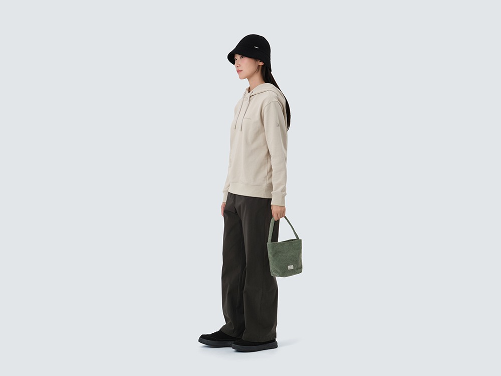 Corduroy Micro Tote Bag One GREEN