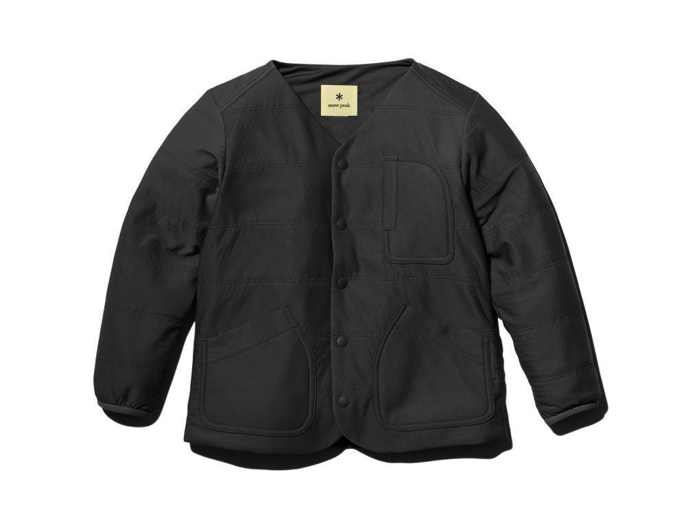 キッズ フレキシブルインサレーションカーディガン 1 ブラック Sw 19skbk ジャケットの通販 アウトドア用品 はスノーピーク Snow Peak