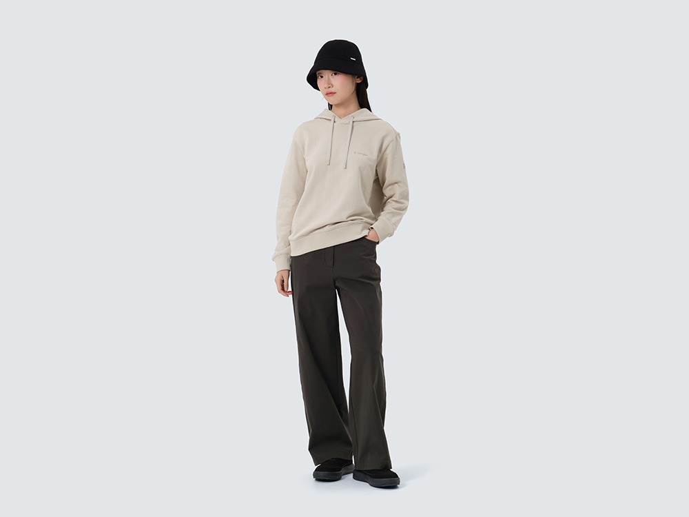 Land Women's Hood T-Shirt S LIGHT BEIGE