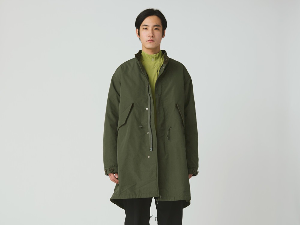 【先行予約商品】TAKIBI Ripstop Adjustable Fishtail Coat S OLIVE