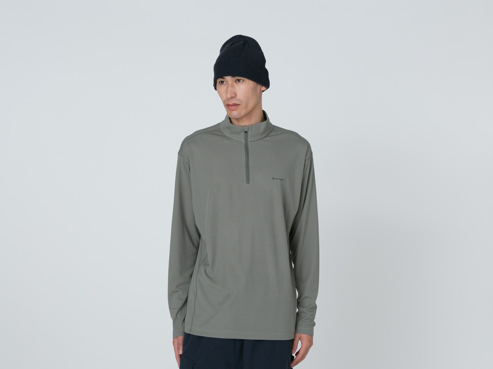 Pe Power Dry Half Zip Pullover M BLACK