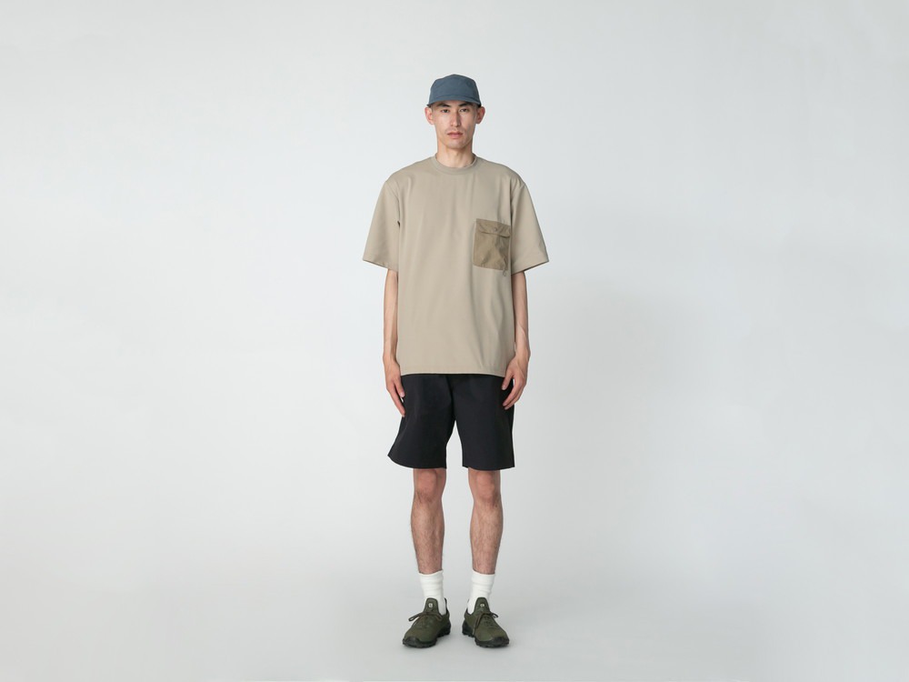 Nylon Tussah 2Way Shorts M BLACK