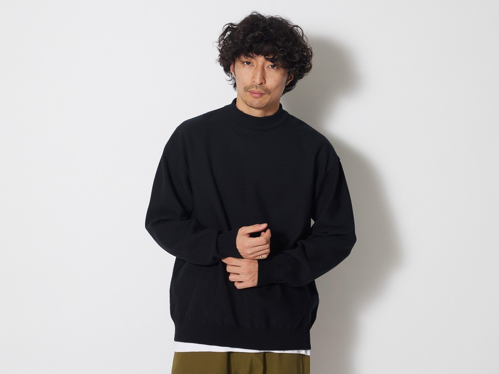 Co/Pe Knit Pullover 1 Mustard