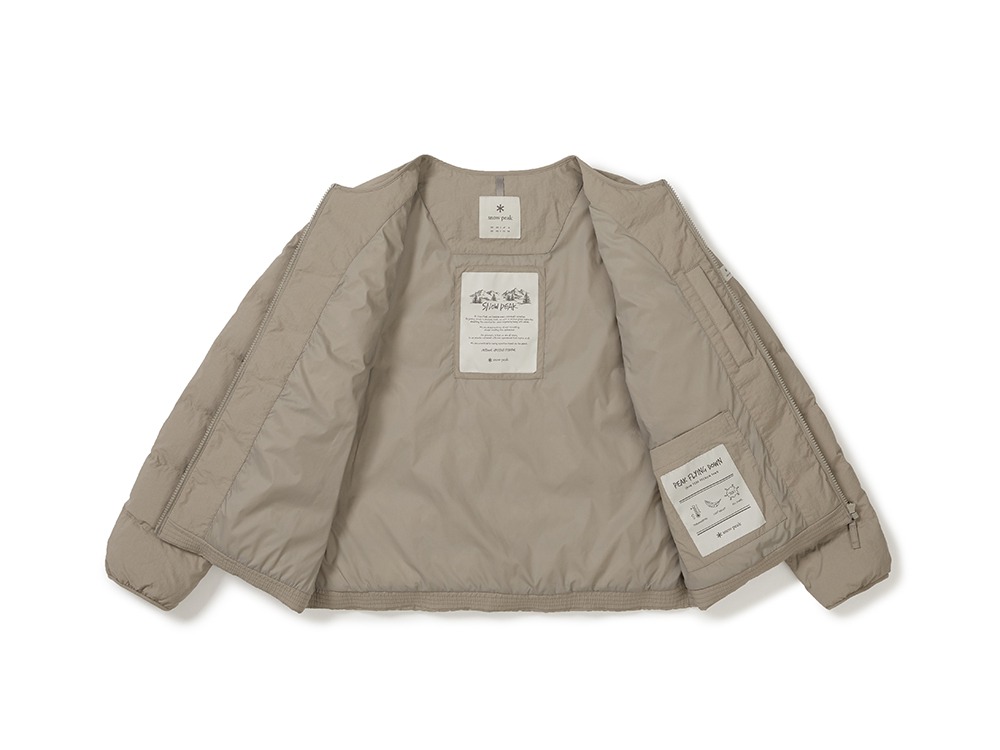 Land Women's Lightweight Down Jacket S TAN GREY