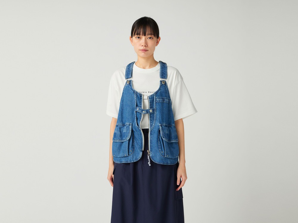 【先行予約商品】TAKIBI Denim Vest S LIGHT BLUE