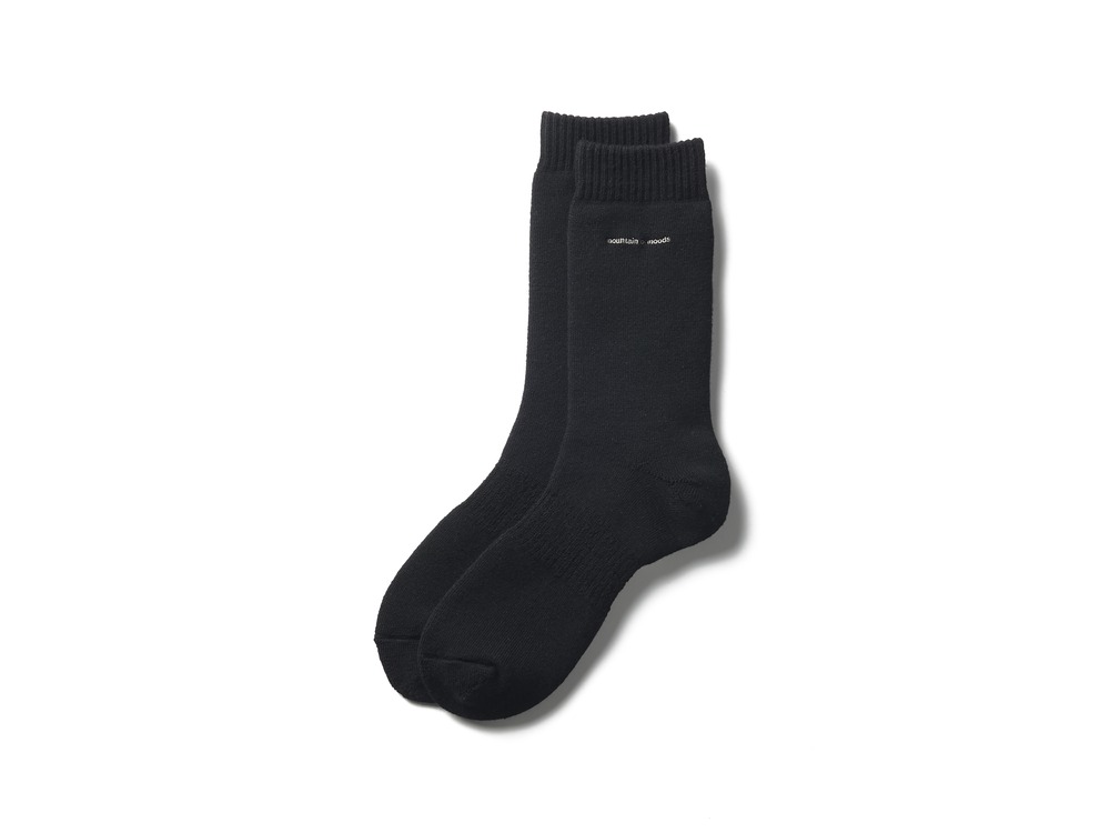 MofM Wool Guide Socks Middle M BLACK