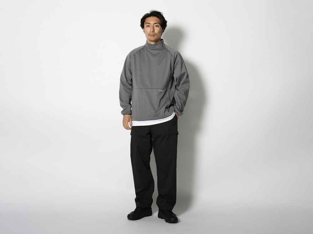 Lightweight Softshell Pullover S M.grey