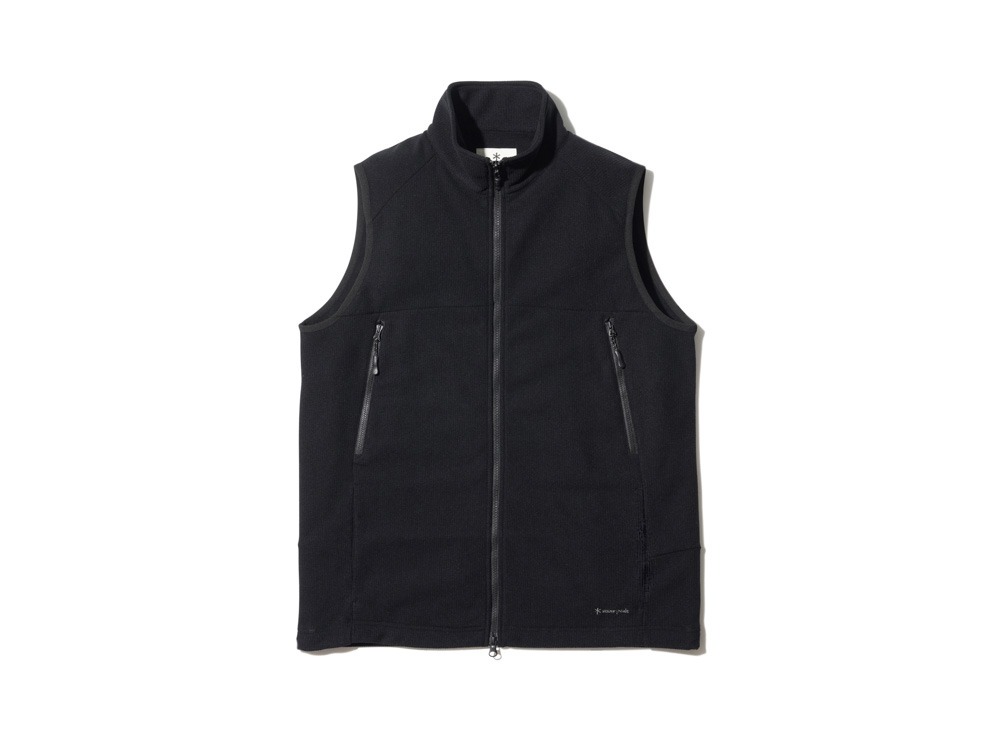 Grid Fleece Vest 1 Black