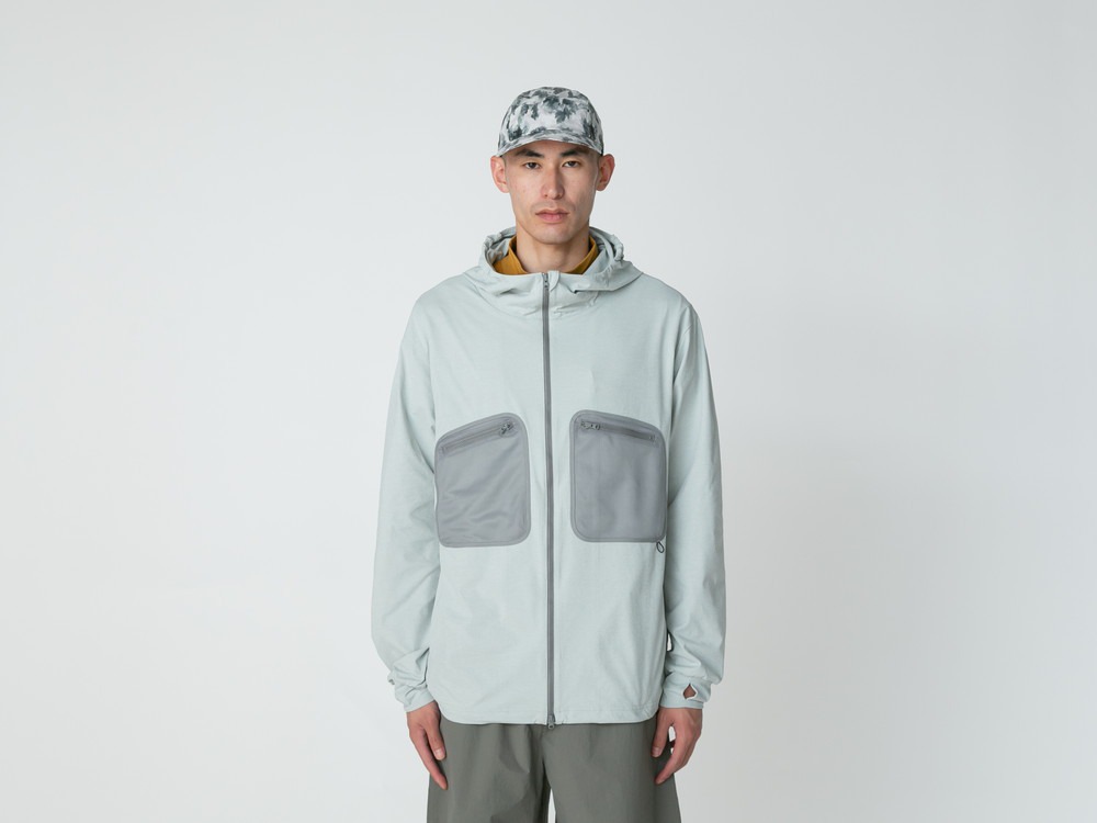Water Active Zip Up Hoodie M BLACK