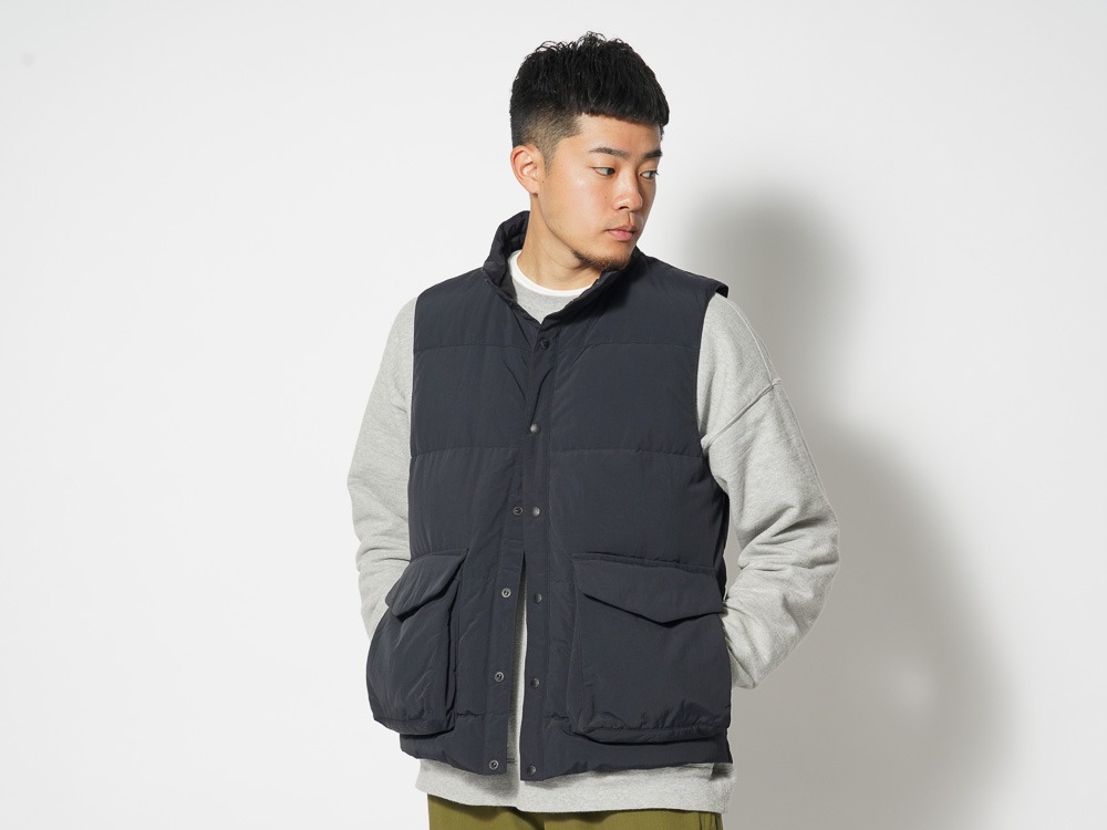 Recycled Down Vest M Black