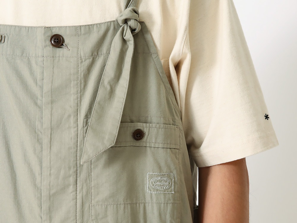 TAKIBI Light Ripstop Overalls M Beige(AL-22SU10103BG) | TAKIBI