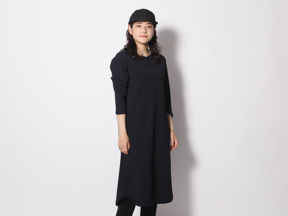 Dry Waffle Dress 1 Black