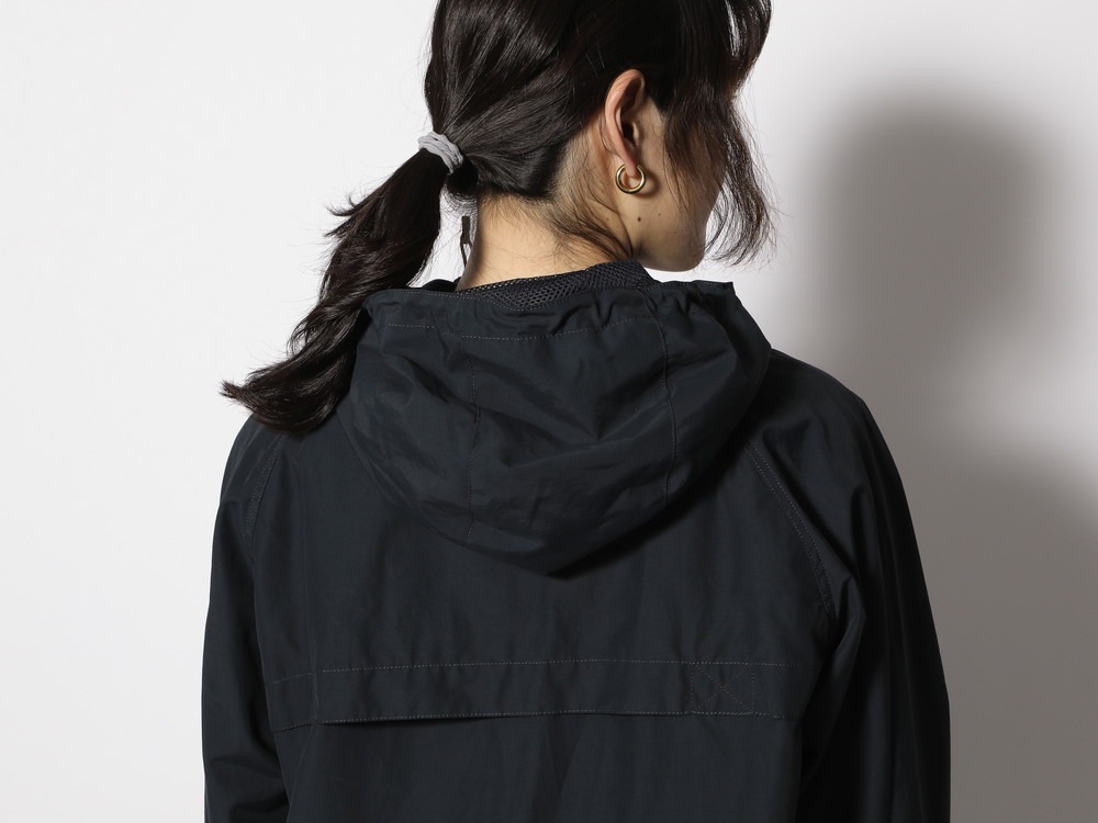 Light Mountain Cloth Zip Up Parka 1  Black